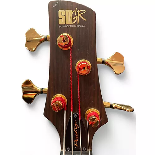 Used 2012 Ibanez Prestige SR5000 Natural Electric Bass Guitar Natural