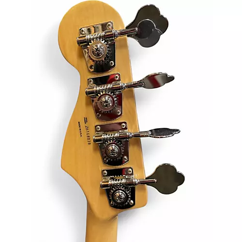 Used 2006 Fender American Hot Rod Jazz Bass With Matching Headstock Classic White Electric Bass Guitar Classic White