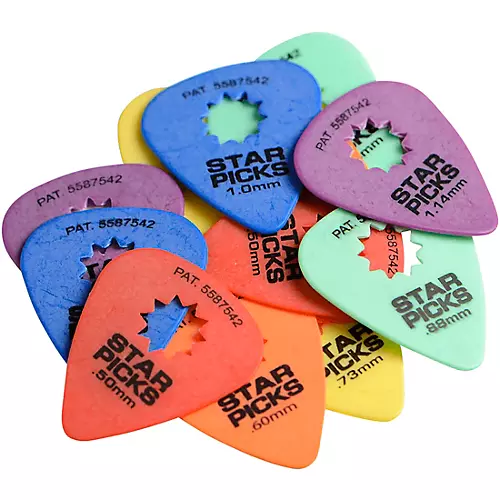 Everly Star Guitar Picks .50 mm 12 Pack