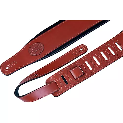 Levy's Boot Leather Guitar Strap Black