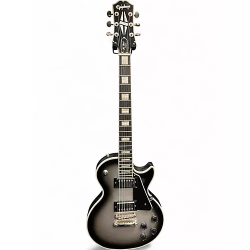 Used Epiphone Les Paul Custom Silverburst Solid Body Electric Guitar Silverburst