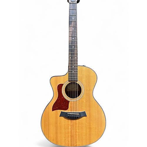 Used Taylor 114CE Left Handed Natural Acoustic Electric Guitar Natural
