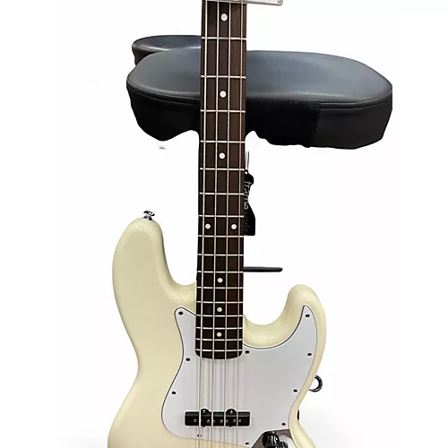 Used Fender Player Jazz Bass Olympic White Electric Bass Guitar Olympic White