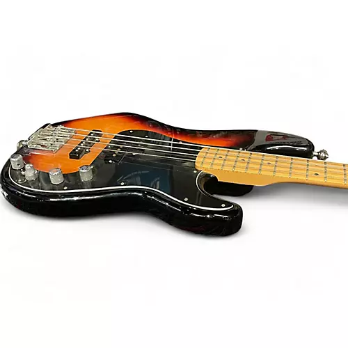 Used 2018 Fender Deluxe Active Precision Bass 3 Tone Sunburst Electric Bass Guitar 3 Tone Sunburst