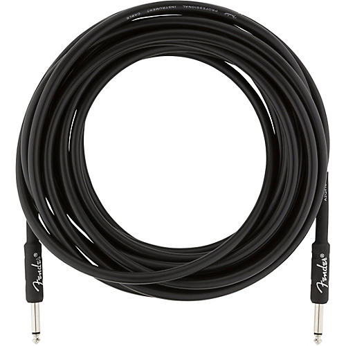 Fender Professional Series Straight to Straight Instrument Cable 15 ft. White Tweed