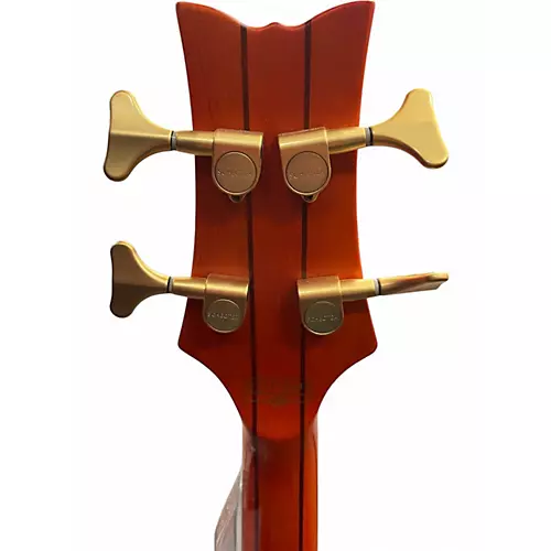 Used Schecter Guitar Research Stiletto Studio 4 String Fretless Honey satin  Electric Bass Guitar Honey satin