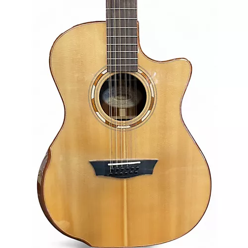 Used Washburn Comfort Series G15SCE Natural 12 String Acoustic Guitar Natural