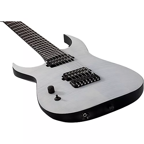 Schecter Guitar Research KM-7 MK-III Legacy Left-Handed 7-String Electric Guitar Transparent White Satin