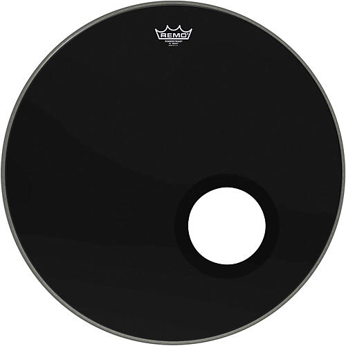 Remo Powerstroke 3 Ebony Resonant Bass Drum Head With 5