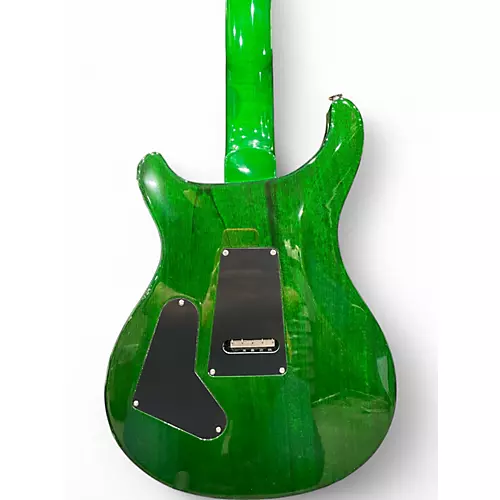 Used PRS Custom 24 10 Top Floyd Emerald Green Solid Body Electric Guitar Emerald Green
