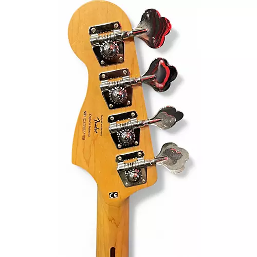 Used Squier Andi Meurer Signature Precision Bass White Electric Bass Guitar White