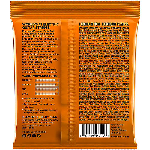 Ernie Ball Hybrid Slinky Classic Rock and Roll Electric Guitar Strings 3 Pack 09 - 46