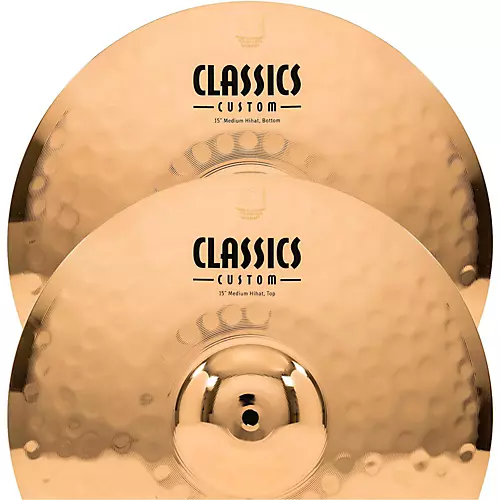 MEINL Classics Custom Medium Hi-Hats - Brilliant 14 in.