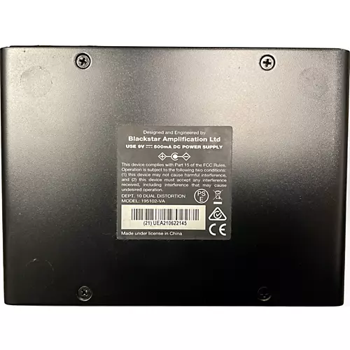 Used Blackstar DEPT 10. DUAL DISTORTION Effect Pedal