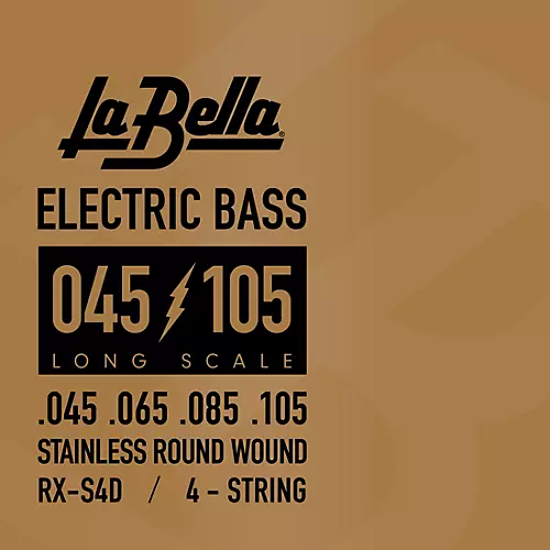 LaBella RX Series Stainless Steel 4-String Electric Bass Strings (40 - 100)