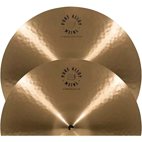 MEINL Pure Alloy Traditional Medium Hi-Hat Cymbal Pair 15 in.