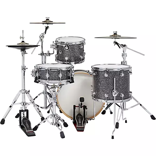 DW DWe Wireless Acoustic-Electronic Convertible 4-Piece Drum Set Bundle With 20