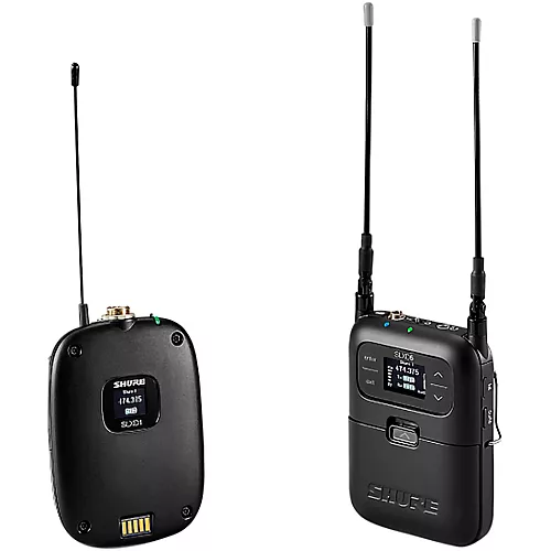 Shure SLXD15/DL4B Portable Digital Wireless Bodypack System with DL4B Lavalier Microphone Band H55