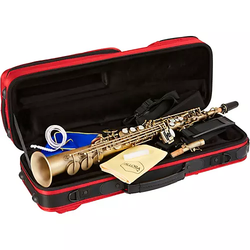 Allora ASPS-550 Paris Series Straight Soprano Sax Antique Matte Antique Matte Keys