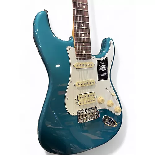 Used Fender 70th Anniversary Player II Stratocaster HSS Teal Solid Body Electric Guitar Teal
