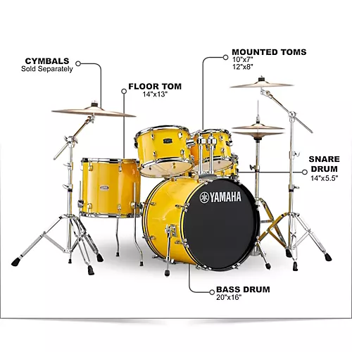 Yamaha Rydeen 5-Piece Shell Pack With 20