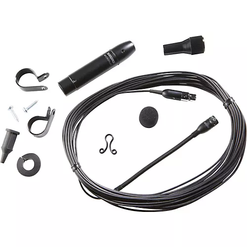 Shure MX202 MicroFlex Condenser Microphone With Inline Preamp Bright White Cardioid