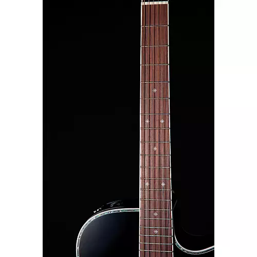 Takamine EF381DX 12-String Dreadnought Cutaway Acoustic-Electric Guitar Black