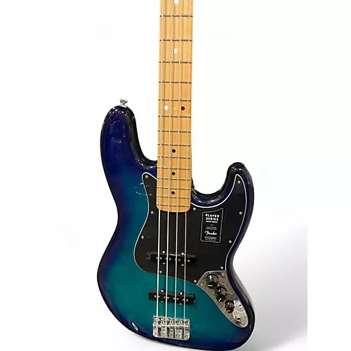 Used Fender Player Jazz Bass Blue Burst Electric Bass Guitar Blue Burst