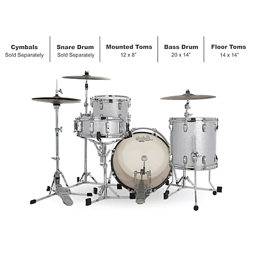 Ludwig Classic Oak 3-Piece Downbeat Shell Pack With 20