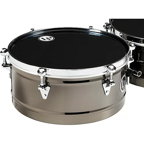 LP Prestige Karl Perazzo Signature Timbale Set 14 in./15 in. Black Nickel