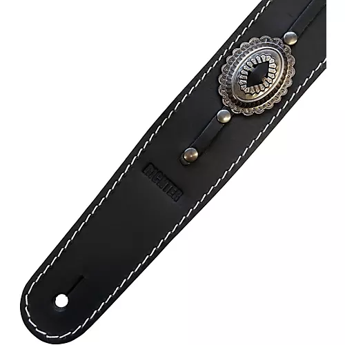 RICHTER Raw II Concho Guitar Strap Silver