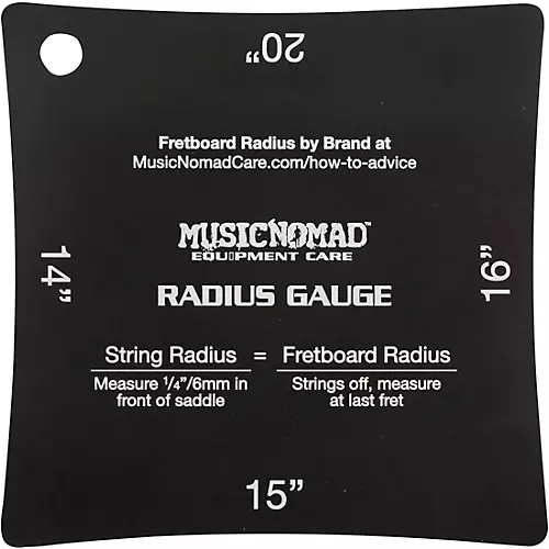 Music Nomad Precision Radius Gauge Set - 2 Pak