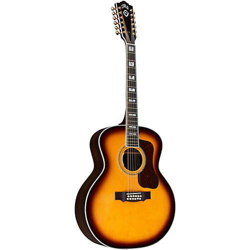 Guild F-512E Jumbo Acoustic-Electric Guitar Antique Burst