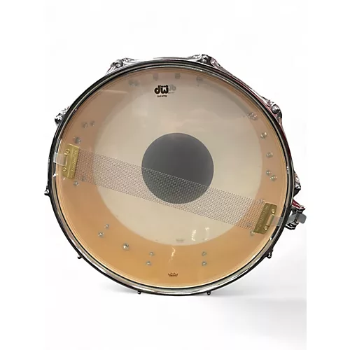 Used DW 5.5X14 Performance Series Snare Pearl White Drum Pearl White 10