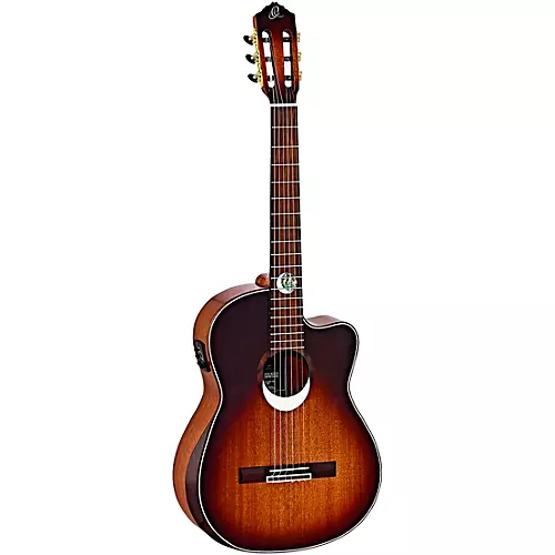 Ortega ECLIPSESU-C/E Classical Acoustic-Electric Guitar Brown Sunburst