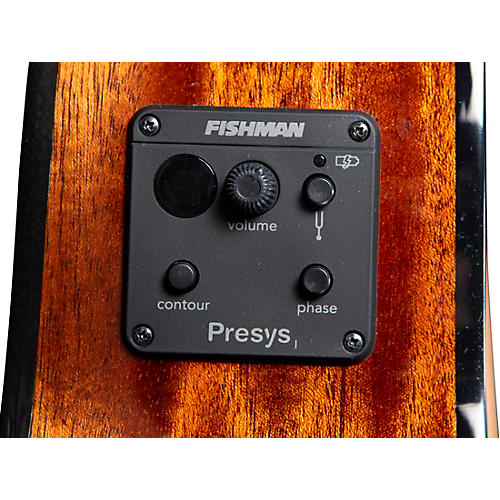 Breedlove Discovery S CE LH Red Cedar-African Mahogany Concert Left-Handed Acoustic-Electric Guitar Edge Burst