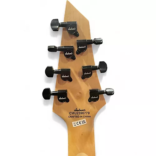 Used Jackson JS22-7 Dinky 7 String Black Solid Body Electric Guitar Black