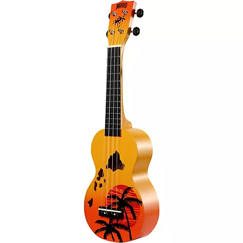 Mahalo Hawaii Islands Soprano Ukulele Orange