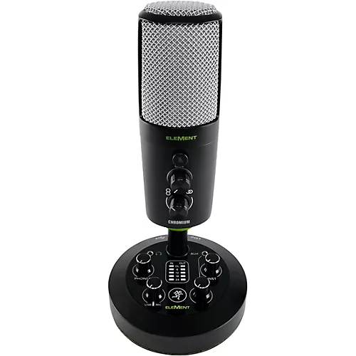 Open-Box Mackie EM-CHROMIUM Premium USB Condenser Microphone With Built-in 2-Channel Mixer Condition 2 - Blemished  197881102937