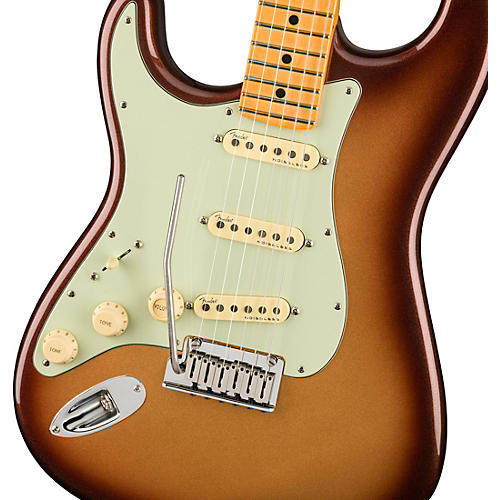 Fender American Ultra Stratocaster Maple Fingerboard Left-Handed Electric Guitar Texas Tea