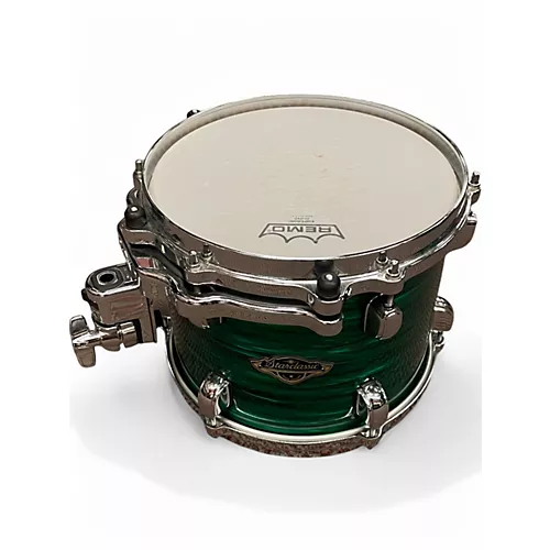 Used TAMA 4 Piece Starclassic Lacquer Shamrock Oyster Drum Kit Lacquer Shamrock Oyster