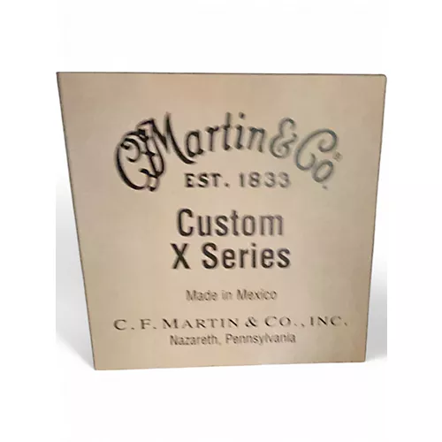 Used Martin X SERIES CUSTOM Natural 12 String Acoustic Electric Guitar Natural