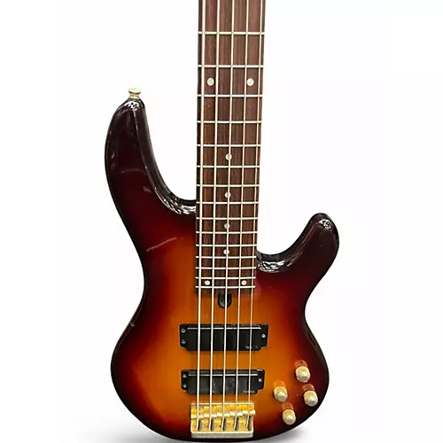 Used Yamaha bbg5s 2 Tone Sunburst Electric Bass Guitar 2 Tone Sunburst
