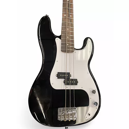Used Squier Precision Bass Black Electric Bass Guitar Black
