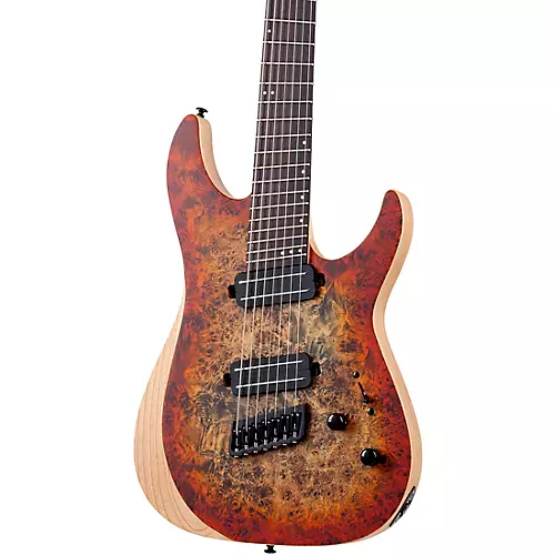 Schecter Guitar Research Reaper-7 MS 7-String Multi-scale Electric Guitar Infernoburst