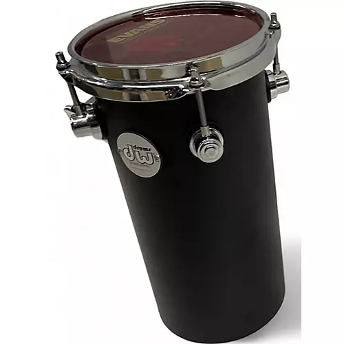 Used DW 6X12 DESIGN SERIES RATA TOM BLACK Drum BLACK 90