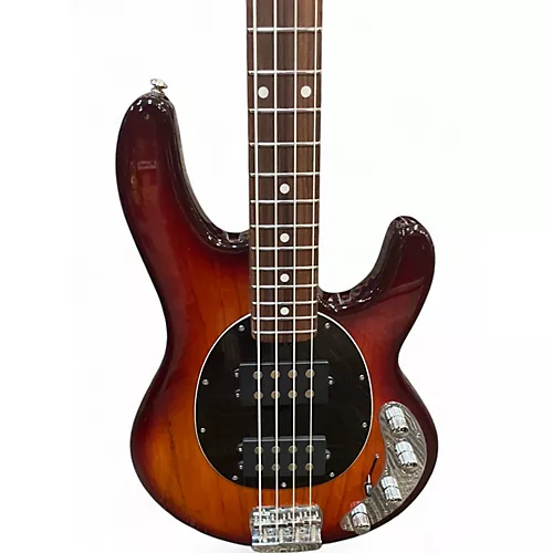 Used Ernie Ball Music Man StingRay Special HH Burnt Amber Electric Bass Guitar Burnt Amber