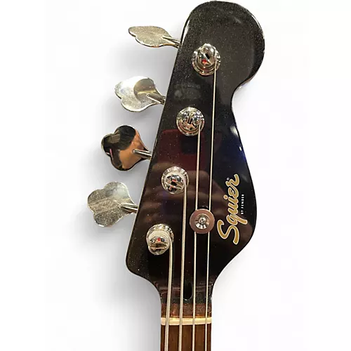Used 2024 Squier PARANORMAL RASCAL Metallic Black Electric Bass Guitar Metallic Black