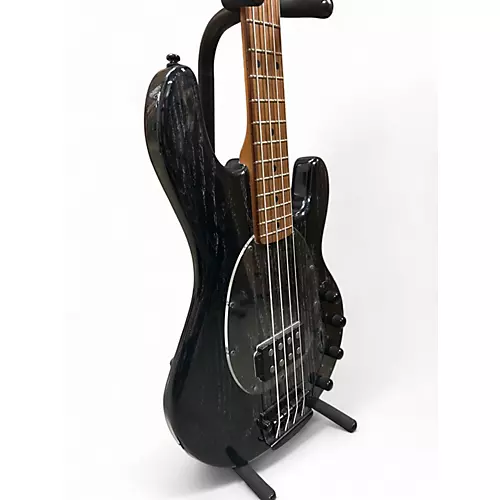 Used Sterling by Music Man Stingray 4 Black Ash Electric Bass Guitar Black Ash