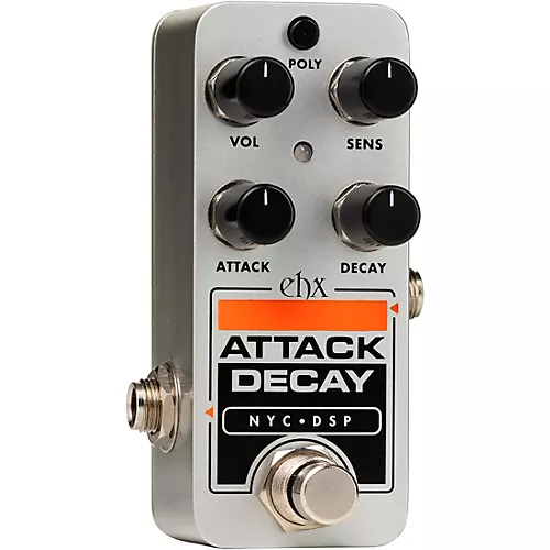 Electro-Harmonix Pico Attached Decay Reverse Tape Simulator Effects Pedal Silver